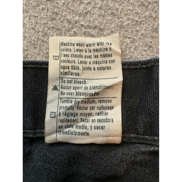 Carhartt B11 BLK Pants Mens 44x30 (42x29) Dungaree Fit Black Straight Leg Hammer - Picture 4 of 15